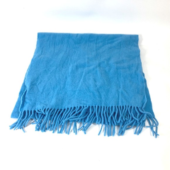 Moncler fringe Scarf blue - Picture 1 of 9